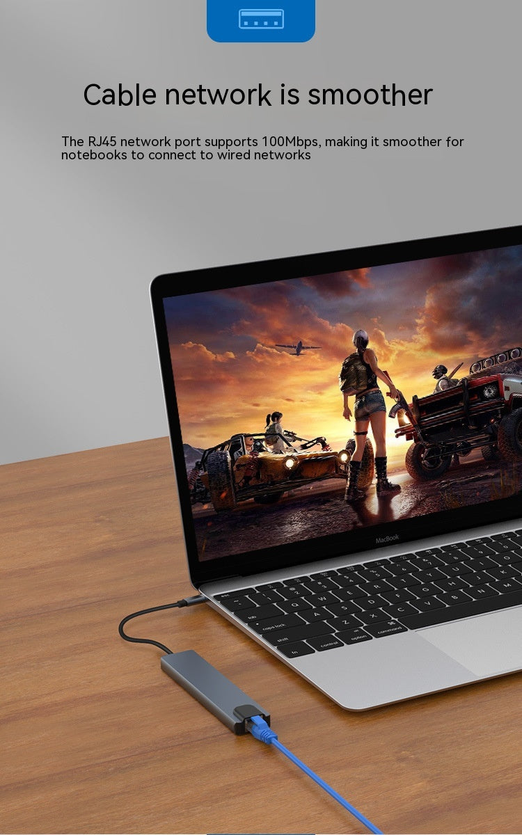 Type-c Expansion Dock 8 In 1 Multi-function Hub