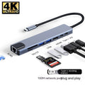 Type-c Expansion Dock 8 In 1 Multi-function Hub